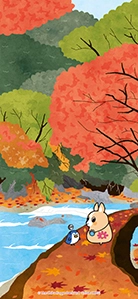 壁紙イメージ 秋:養老渓谷(大多喜町)