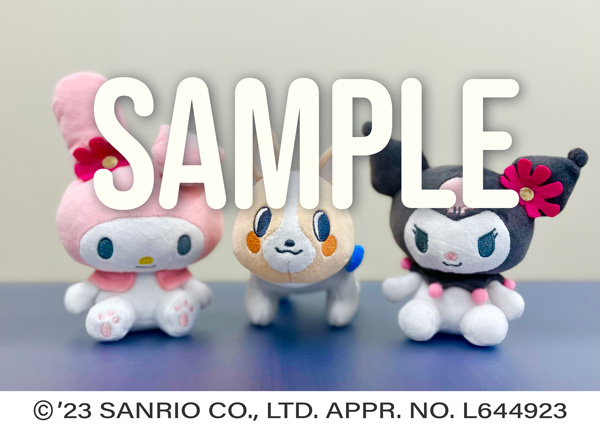 ちばコーギー、マイメロディ、クロミぬいぐるみセット