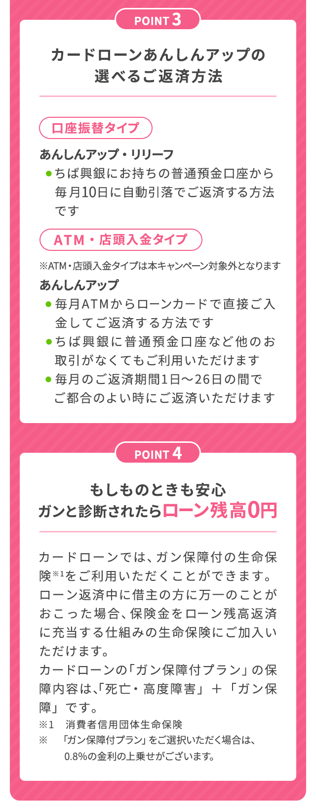 個人のお客さま向けカードローンあんしんアップ・リリーフ