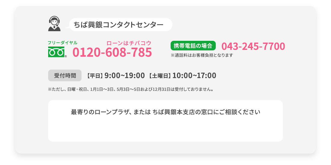 ちば興銀コンタクトセンター