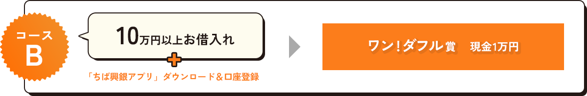 コースB 10万円以上お借入れ