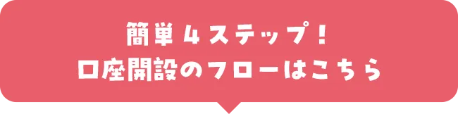 簡単4ステップ！口座開設のフローはこちら
